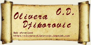 Olivera Điporović vizit kartica